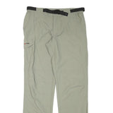 K-TEC Mens Polyester Blend Beige Regular Fit Straight Leg Trousers W31 L32