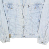 LEE COOPER Mens Blue Denim Button Jacket L Cotton Classic Casual Lightweight