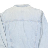 LEE COOPER Mens Blue Denim Button Jacket L Cotton Classic Casual Lightweight