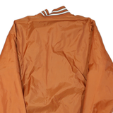 XTREME FANZ Mens Orange Reversible Zip Jacket M Polyester Plain Varsity Style