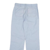 CARHARTT Mens Regular Fit Cotton Blend Light Blue Trousers W30 L31 Zip Pocket