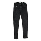 BENCH Mens Slim Black Jeans Denim W32 L34 Stylish Zip Closure Stretch Fit