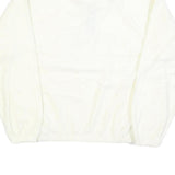 SIERRA PACIFIC Mens White Jumper Plain Crew Neck Basic Knit M Pullover Soft