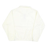 SIERRA PACIFIC Mens White Jumper Plain Crew Neck Basic Knit M Pullover Soft