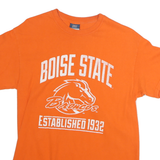 MV SPORT Mens Orange Boise State Broncos Graphic T-Shirt M Short Sleeve Crew