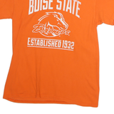 MV SPORT Mens Orange Boise State Broncos Graphic T-Shirt M Short Sleeve Crew