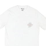 CHAMPION Mens White Indiana Hoosiers Graphic T-Shirt M Short Sleeve Crew Neck