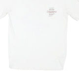 CHAMPION Mens White Indiana Hoosiers Graphic T-Shirt M Short Sleeve Crew Neck