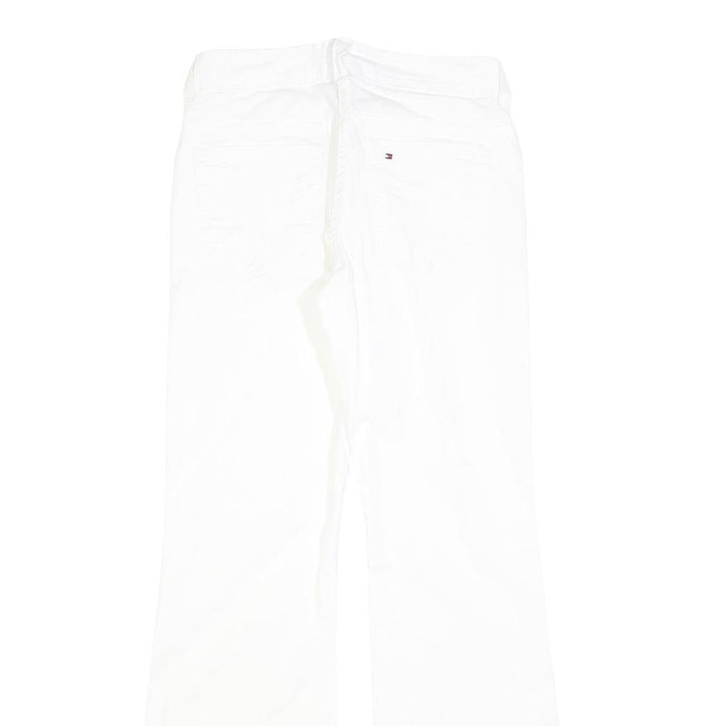 TOMMY HILFIGER Girls Regular Fit Straight White Denim Jeans W25 L28 Classic