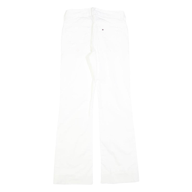 TOMMY HILFIGER Girls Regular Fit Straight White Denim Jeans W25 L28 Classic