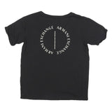 ARMANI EXCHANGE Womens Black Logo Graphic T-Shirt L Short Sleeve V-Neck Stylish