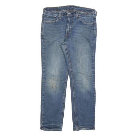 LEVI'S Mens 541 Relaxed Blue Denim Raw W32 L30 Cotton Blend Zip Jeans Casual Fit