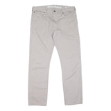 DICKIES Mens Cotton Blend Beige Regular Fit Straight Leg Trousers W34 L30