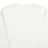 VANS Mens White Crew Neck XS Sweatshirt Cotton Blend Pullover Off The Wall