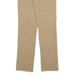 Womens Slim Fit Beige Viscose Trousers W26 L32 Zip Closure Stylish
