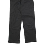 DICKIES Mens Black Regular Fit Straight Cotton Blend Trousers W30 L32 Workwear