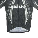 SOTT Mens Black Race Concept Cycling Jersey M Short Sleeve Crew Neck Full Zip