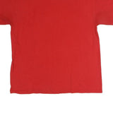 MAJESTIC Mens Red Angels Graphic T-Shirt L Short Sleeve Crew Neck Cotton