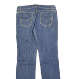 BLUE ASPHALT Womens Jeans Blue Regular Bootcut Denim Medium W32 L32 Contrast