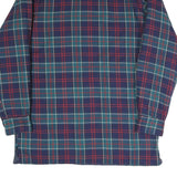 DICKIES Mens Blue Red & Green Check Jacket S Cotton Blend Button Front Casual