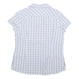 COLUMBIA Womens Blue & White Check Shirt L Lightweight Summer Casual