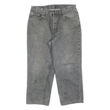 LEVI'S 412 Womens Jeans Grey Regular Straight Denim W36 L26 Classic Button Fly