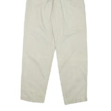 JEANS CLUB Womens Cotton Blend Beige Regular Fit Straight Trousers W24 L29