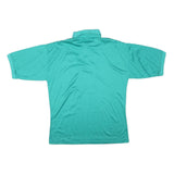 COBRA Mens Turquoise Polo Shirt L Cotton Blend Short Sleeve Crest Logo Casual