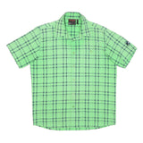 MAMMUT Mens Green Check Shirt M Lightweight Cotton Blend Outdoor Casual