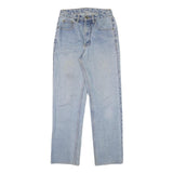 TEDDYS Mens Regular Fit Light Blue Denim Jeans W26 L28 Cotton Blend Zip