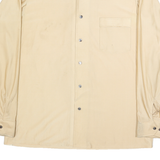 VAN HEUSEN Mens Beige Long Sleeve Shirt L Button Collar Classic Fit