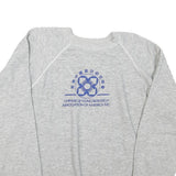 Mens Grey Chinese Qi-Gong Research Association Sweatshirt Crew Neck M Cotton