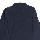 STARTER Mens Navy Blue Jacket M Polyester Zip Up Plain Casual Outerwear