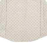 MR DEECEE Mens Beige Check Shirt XL Cotton Blend Long Sleeve Button Closure