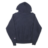 CHAMPION Mens Navy Blue Hoodie S Classic Pullover Cotton Blend Sweatshirt