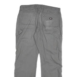 DICKIES Mens Grey Regular Fit Straight Cotton Blend Jeans W36 L32 Zip Pocket