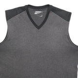 NIKE Mens Grey V-Neck Golf Sleeveless Sweatshirt XL Lightweight Pullover
