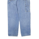 DICKIES Mens Jeans Blue Regular Straight Denim Medium W34 L32 Workwear Zip
