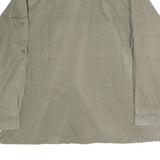 Mens Beige Cotton Shirt Jacket 2XL Button Closure Pocket Casual Durable