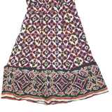 LAURA ASHLEY Womens Black Printed Polyester Fit & Flare Sleeveless Knee Length