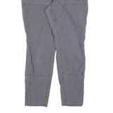 CARHARTT Womens Cotton Grey Slim Slim Fit Straight Leg Trousers W36 L30 Workwear