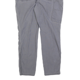 CARHARTT Womens Cotton Grey Slim Slim Fit Straight Leg Trousers W36 L30 Workwear