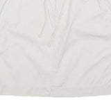 NATURAL REFLECTIONS Womens White Cotton Casual Mini Skirt Drawstring Pockets M