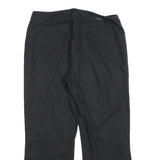CALVIN KLEIN JEANS Womens Relaxed Black Cotton Blend Trousers W32 L26