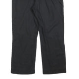 CALVIN KLEIN JEANS Womens Relaxed Black Cotton Blend Trousers W32 L26