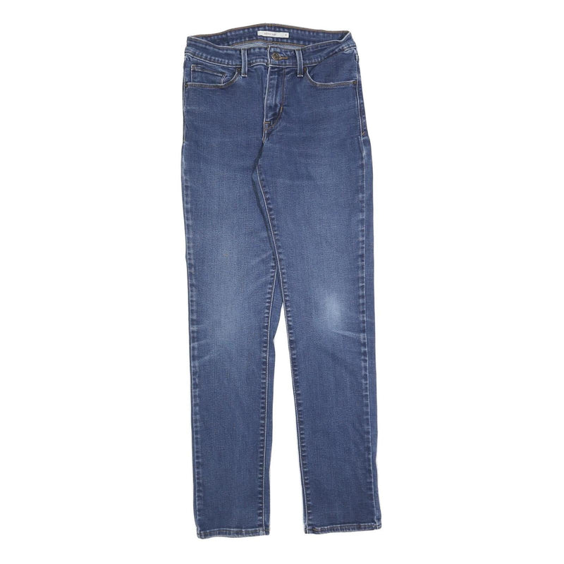 LEVI'S Womens Regular Blue Denim Classic Fit Zip Jeans W27 L30 Stylish