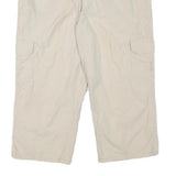 CASLON Womens Beige Casual Cargo Cotton Blend Shorts L W31 Relaxed Fit