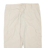 CASLON Womens Beige Casual Cargo Cotton Blend Shorts L W31 Relaxed Fit
