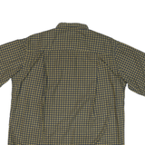 LINEA PRINCIPE Mens Olive & Mustard Patterned Shirt L Cotton Blend Casual