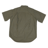 LINEA PRINCIPE Mens Olive & Mustard Patterned Shirt L Cotton Blend Casual